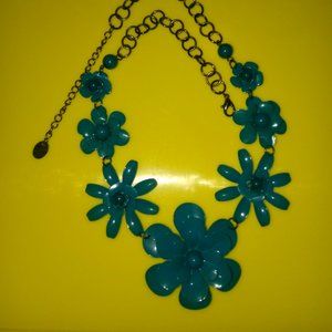 Blue Floral Necklace